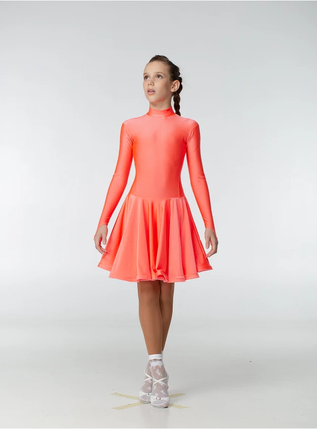 Dance Me Рейтинговые платья / Бейсик BS67DR#, корал неон