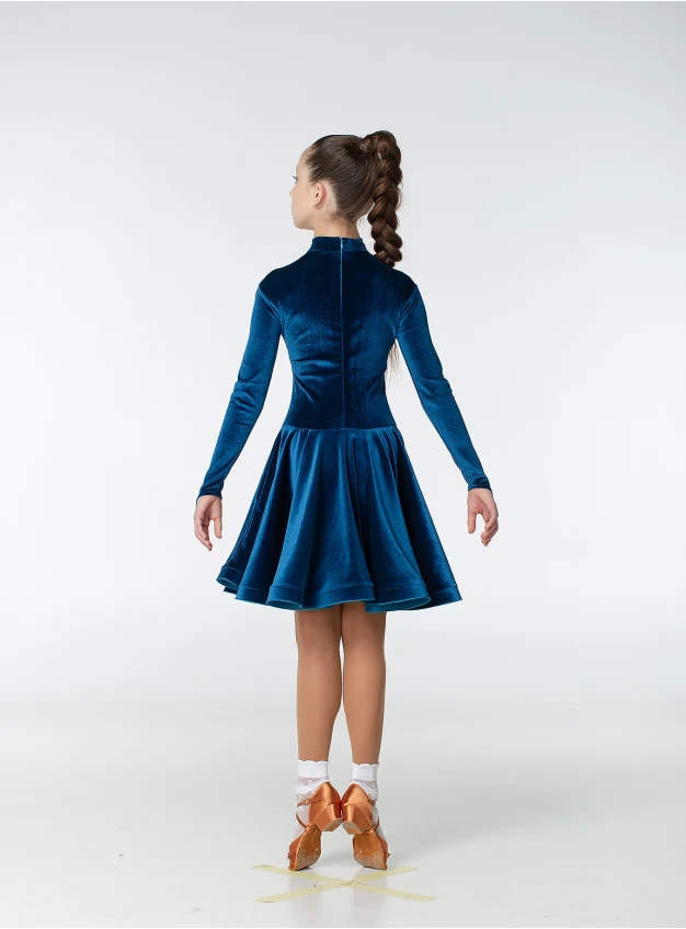 Бейсик BS67DR-13# для девочки, морская волна, бархат