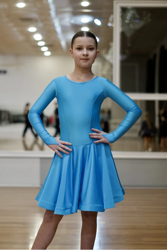 Бейсик BS420DR# для дівчинки, блакитний, біфлекс