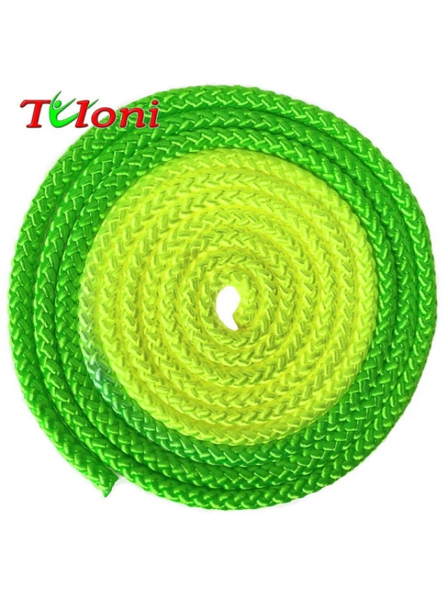 Gymnastics rope ITALIA Yellow Green