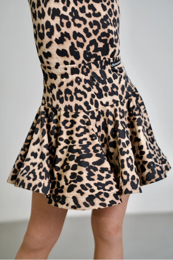 Спідниця UL638-14# для дівчинки, леопард, масло