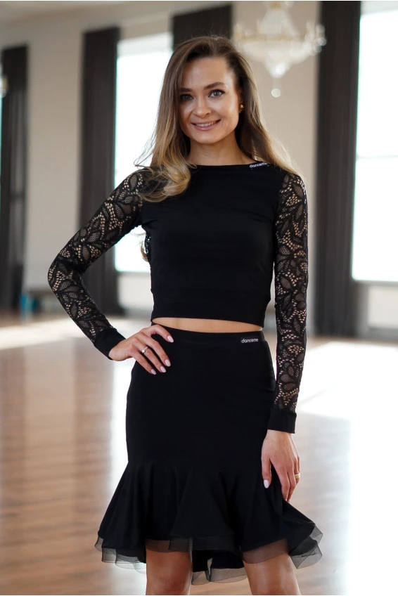 Юбка UL931-14# female, Black, crepe