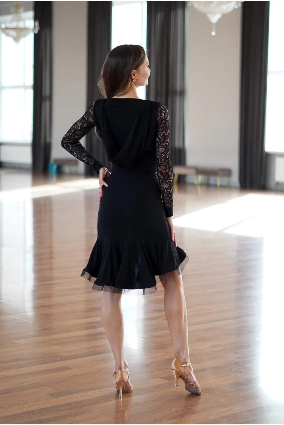 Юбка UL931-14# female, Black, crepe