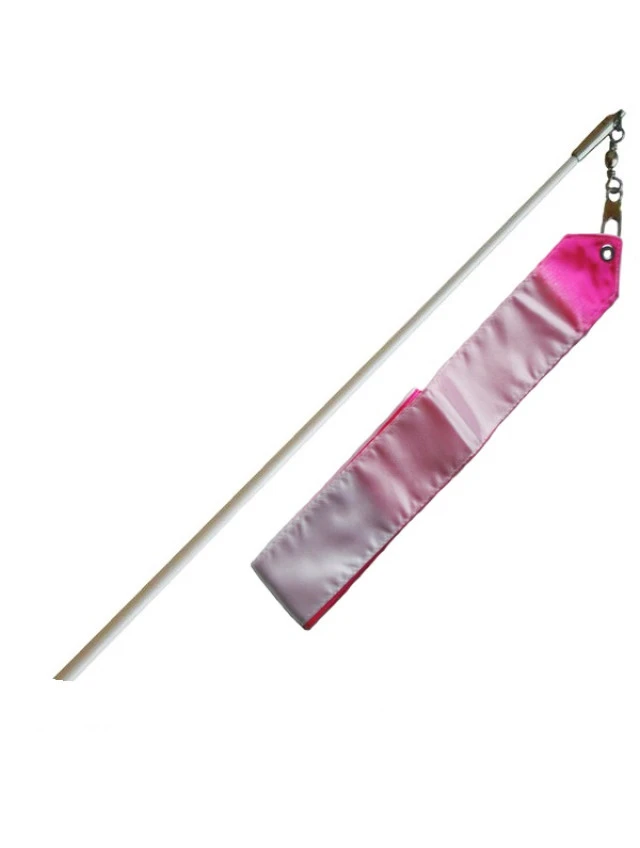 Лента Rayon Ribbon White Fuchsia