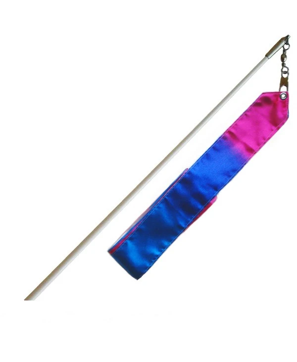 Стрічка Rayon Ribbon blue white fuxia