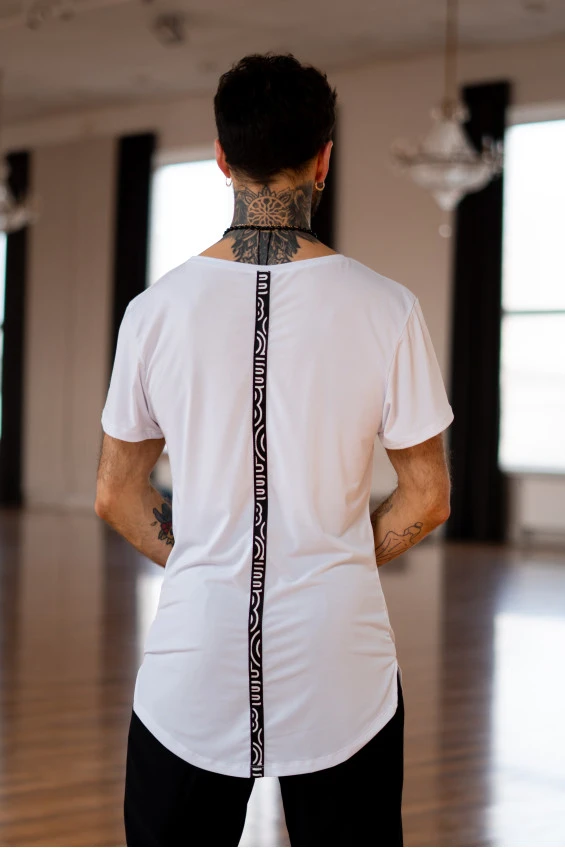 T-Shirt F759KR male, white, crepe