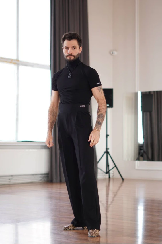 Штани BRM788 чоловічі, чорний, бавовна