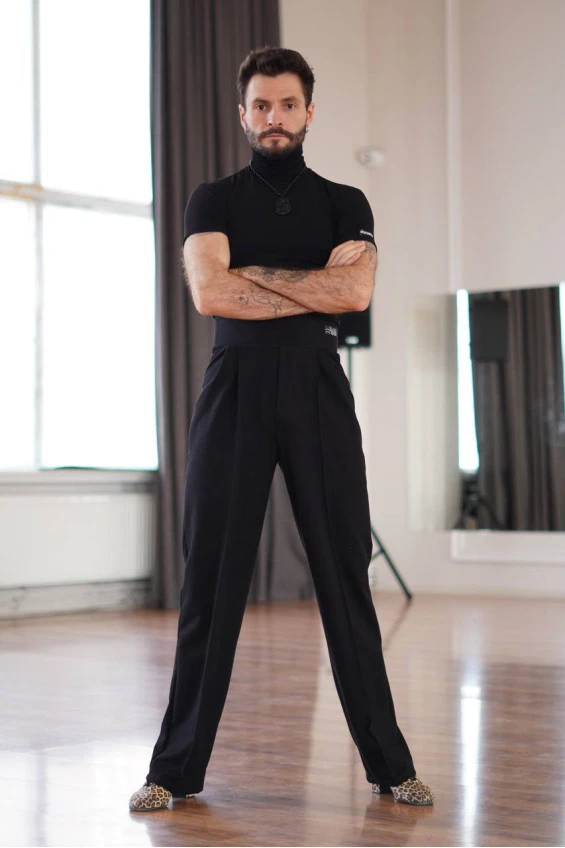 Штани BRM788 чоловічі, чорний, бавовна