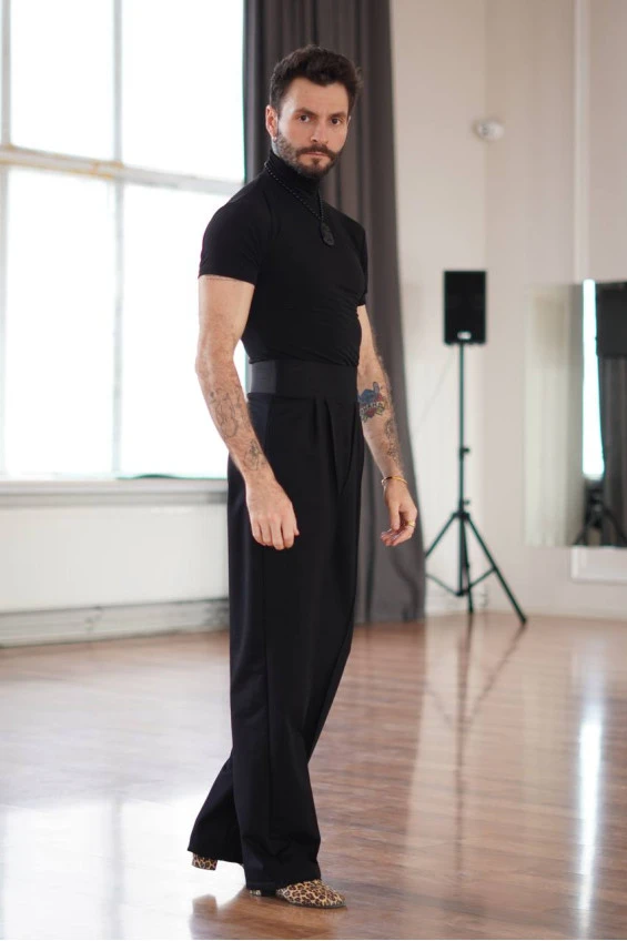 Штани BRM788 чоловічі, чорний, бавовна