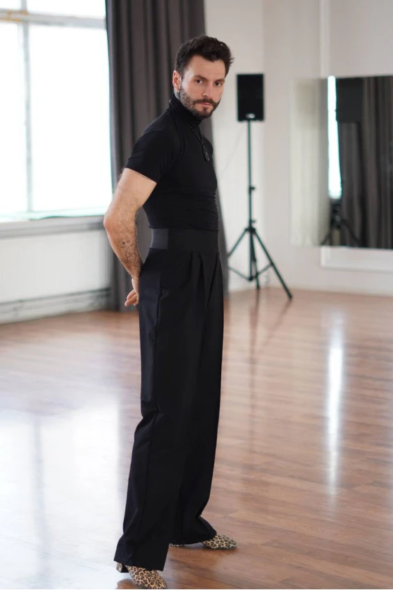 Штани BRM788 чоловічі, чорний, бавовна