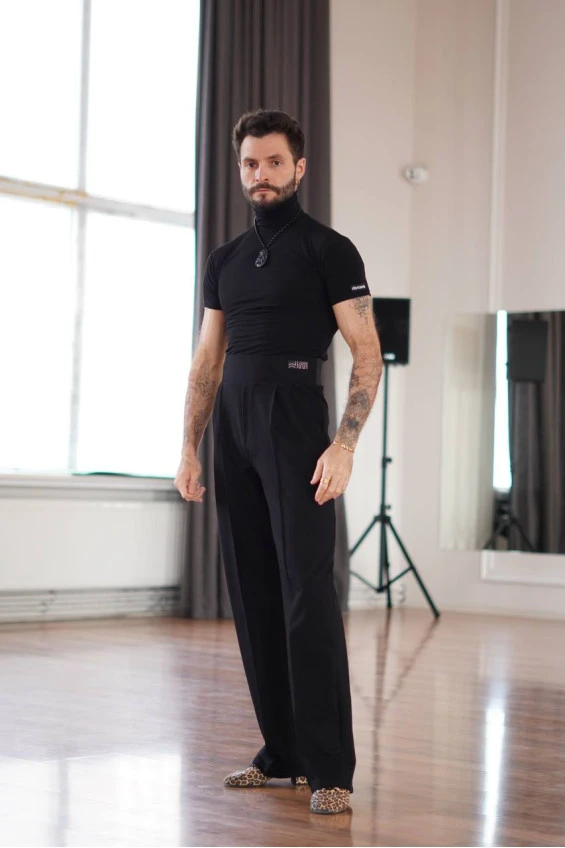 Штани BRM788 чоловічі, чорний, бавовна