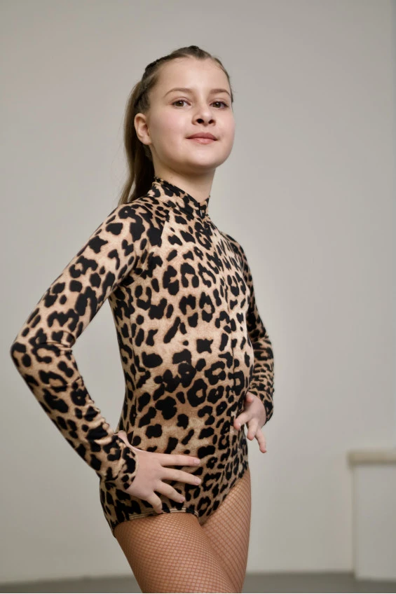 Купальник  K745DR for a girl, leo, crepe