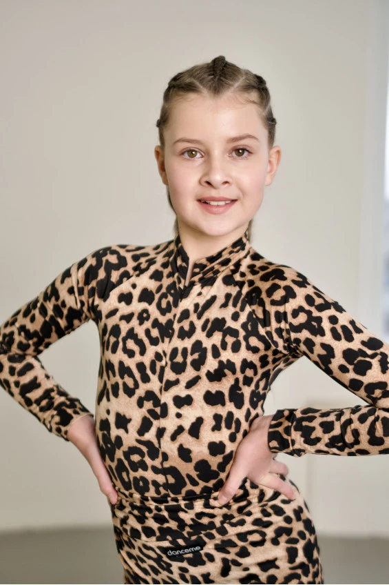 Купальник  K745DR for a girl, leo, crepe