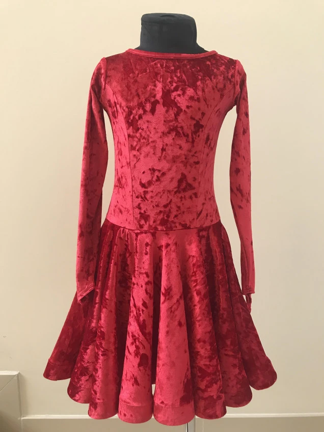 Бейсік BS420DR-13С# для дівчинки, червоний, бархат