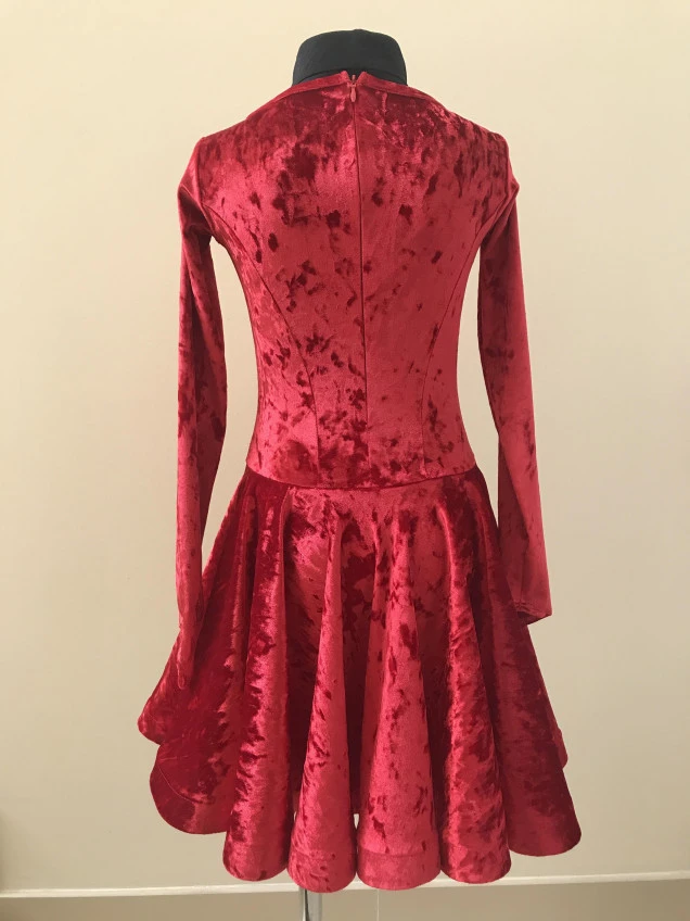 Бейсік BS420DR-13С# для дівчинки, червоний, бархат