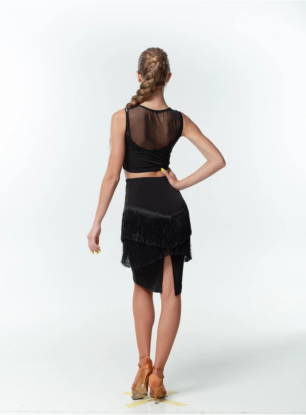 Топ TP494 жіноча, чорний, масло, сітка