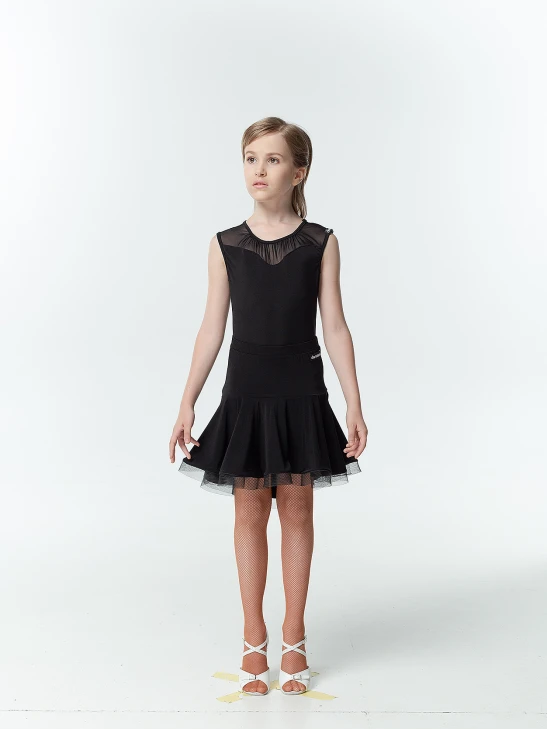 Спідниця UL711-14# для дівчинки, чорний, масло