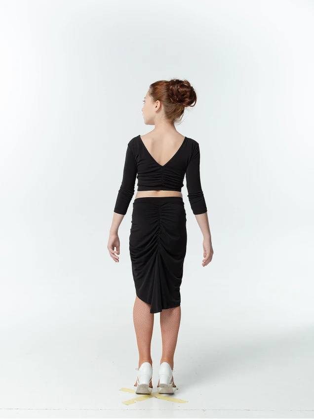 Топ TP470DR для дівчинки, чорний, масло