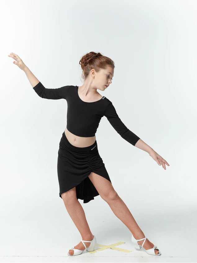 Топ TP470DR для дівчинки, чорний, масло