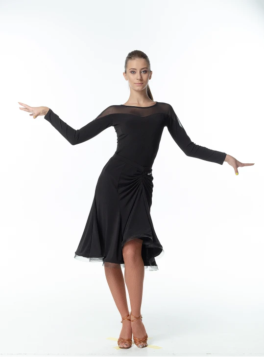 Спідниця UL185-14# жіноча, чорний, масло