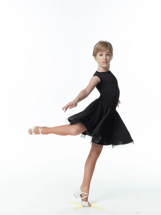 Сукня PL487# для дівчинки, чорний, масло