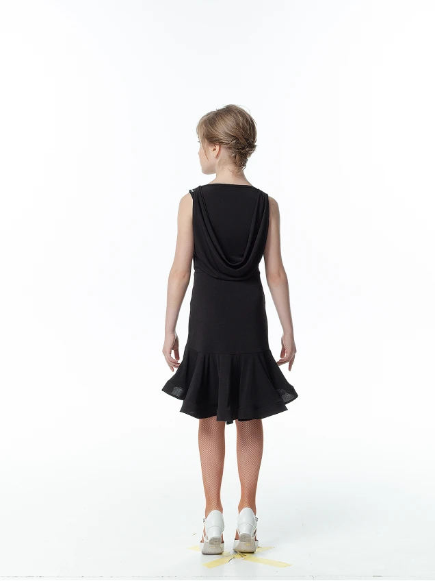 Сукня PL481# для дівчинки, чорний, масло