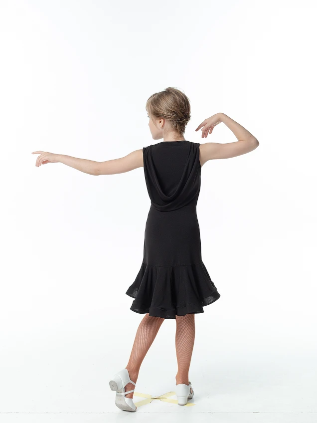 Сукня PL481# для дівчинки, чорний, масло