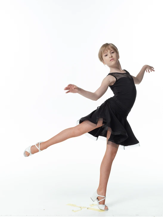 Спідниця UL394-17# для дівчинки, чорний, масло, сітка