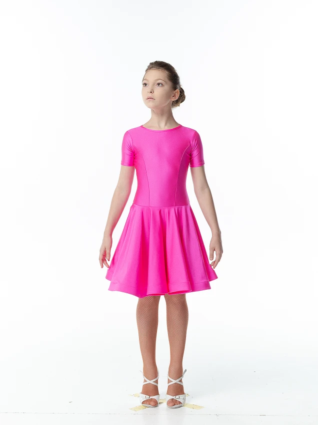 Рейтинговое платье BS420KR# Dance.me, Украина, Бифлекс, Малиновый №22