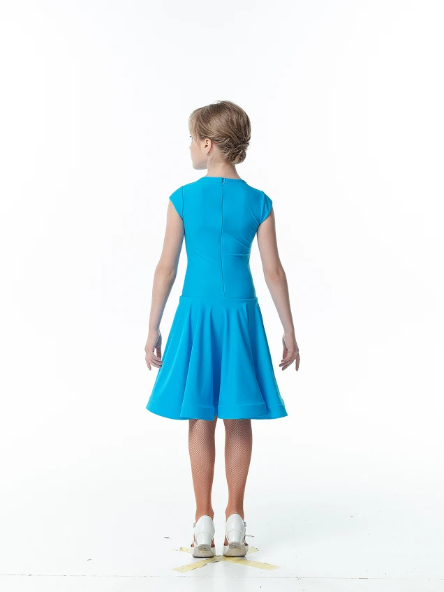 Бейсик BS509#, бифлекс матовый, лазуревый. DANCEME