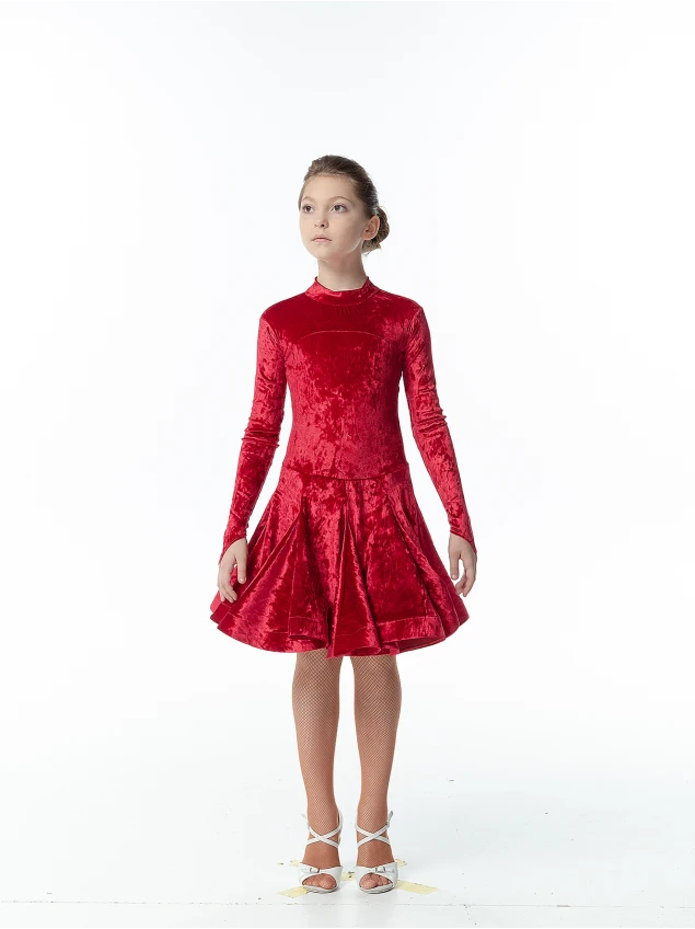 Бейсик BS513DR-13С# Dance.me, Украина, бархат, красный