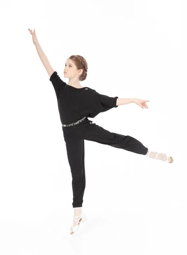 Dance Me Брюки латина BRL751 детский, масло, черный