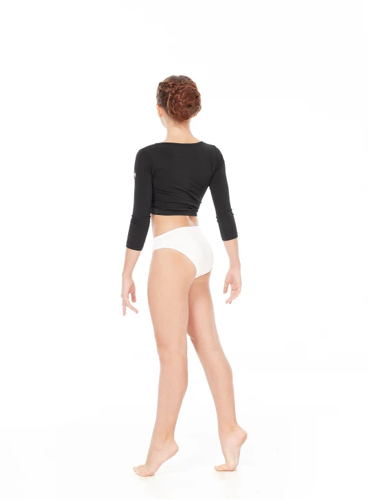 Трусы TR340 для девочки, белый, хлопок