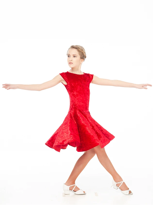 Dance Me Basic BS509-13С# children's, Velvet/crinoline, red