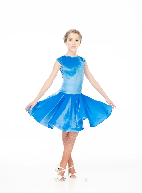 Dance Me Бейсік BS509-13V# дитячий, оксамит італійський/кринолін, світло-блакитний