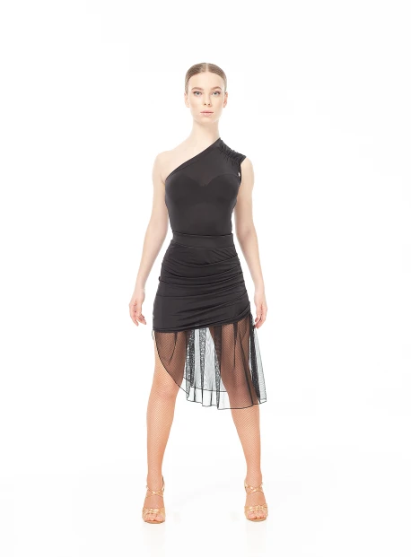 Спідниця UL590-14 жіноча, чорний, мікромасло, сітка