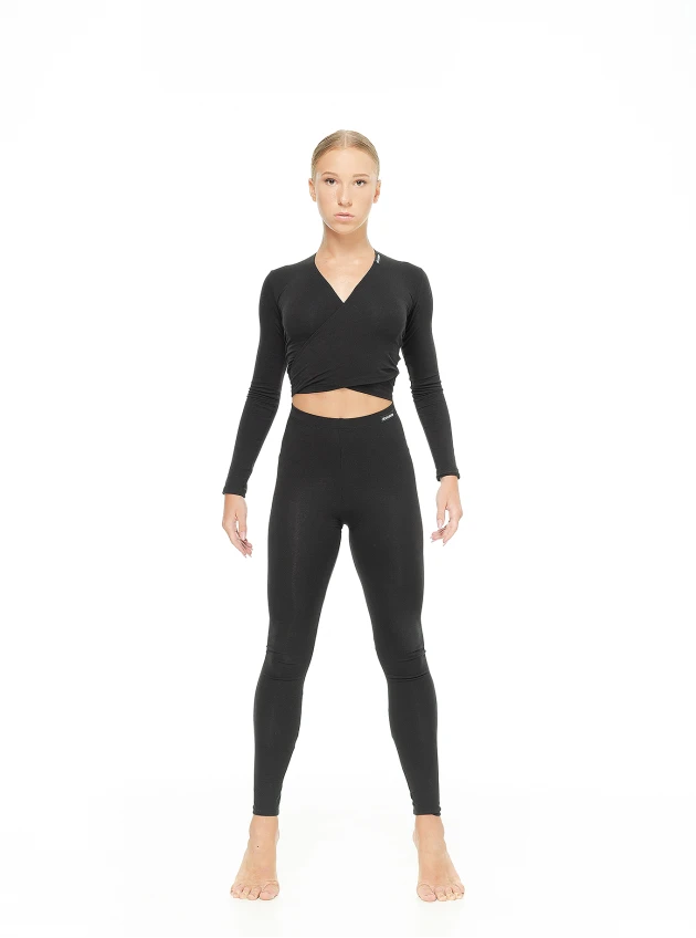 Dance Me Women's leggings, long, L61, cotton, black