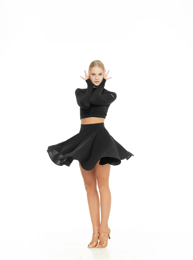 Спідниця UL402-14# жіноча, чорний, масло