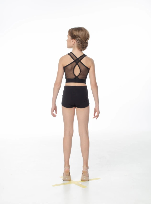 Топ TP609-7 для дівчинки, чорний, бавовна