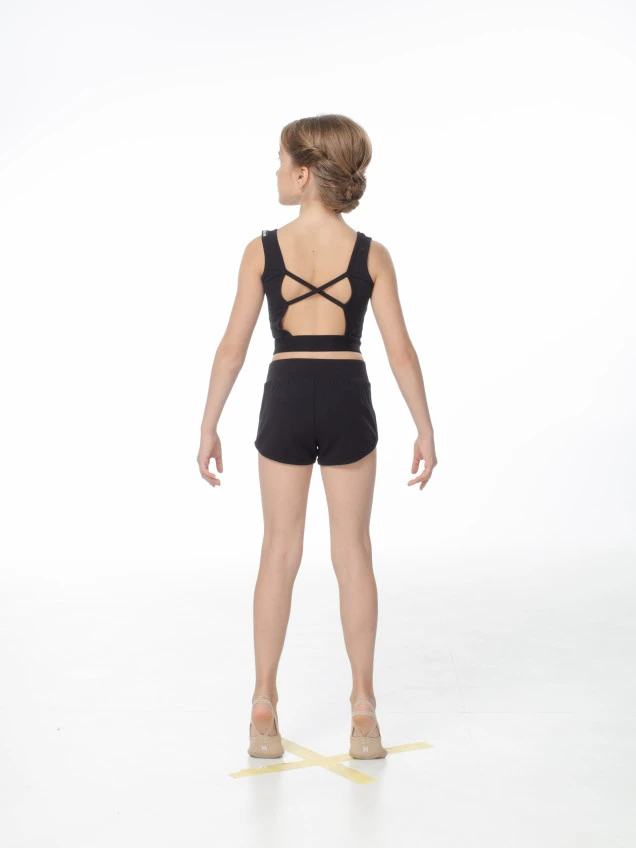 Шорти SH654-7 для дівчинки, чорний, бавовна