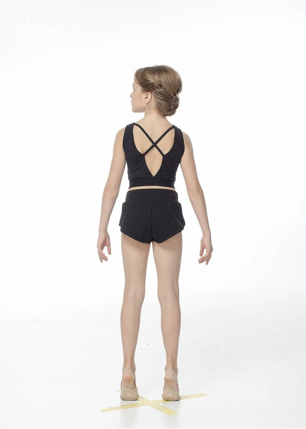 Топ TP606-7 для дівчинки, чорний, бавовна