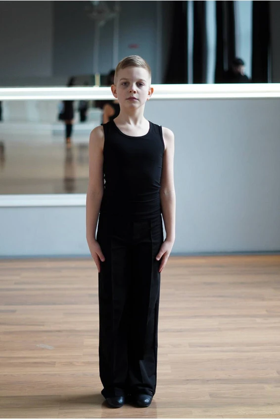 Майка M301 для хлопчика, чорний, масло