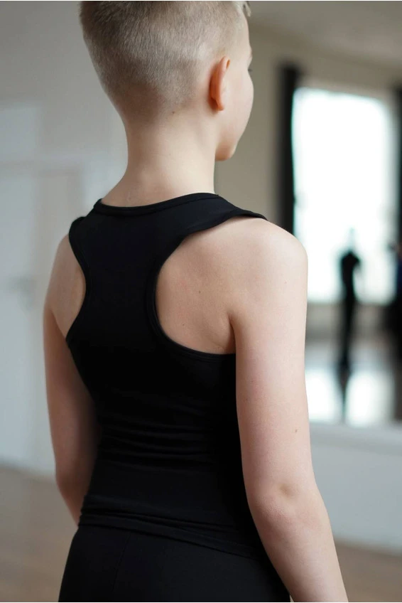 Майка M301 для хлопчика, чорний, масло