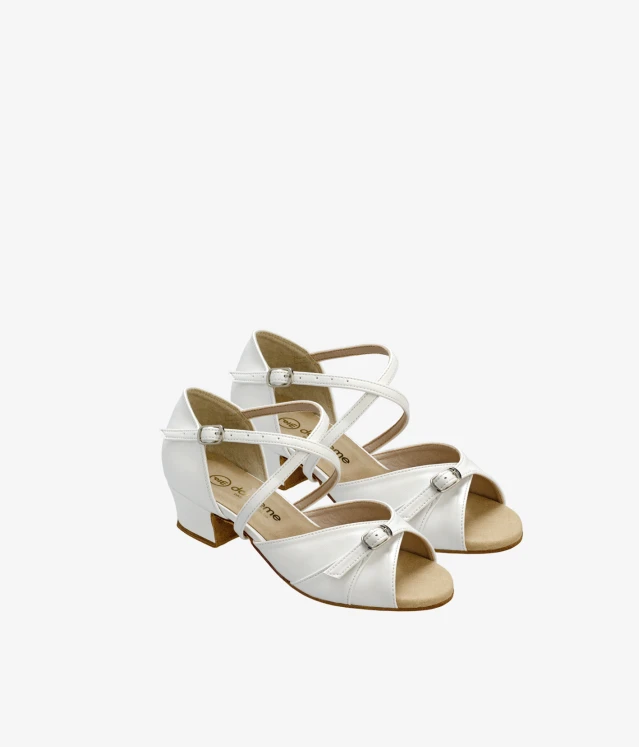 Взуття блок-каблук 2066 для дівчинки, білий