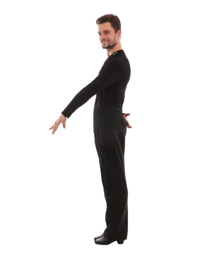 Dance Me Футболка чоловіча з довгим рукавом F66DR, масло, чорний