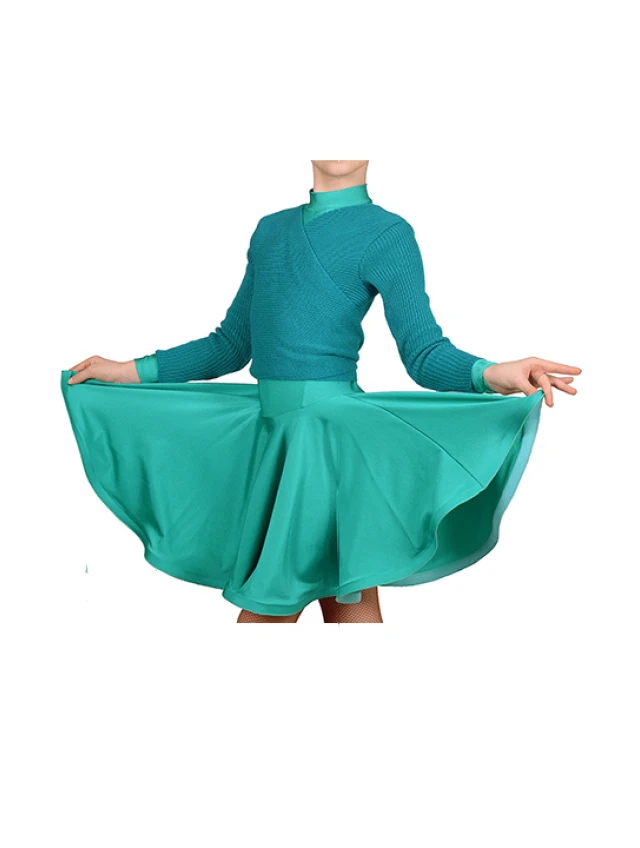 Wrap top RKF1 turquoise, acryl