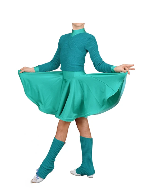 Кофта на запах RKF1 бірюзовий, акрил