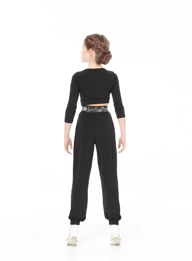 Dance Me Брюки латина BRL751 детский, масло, черный