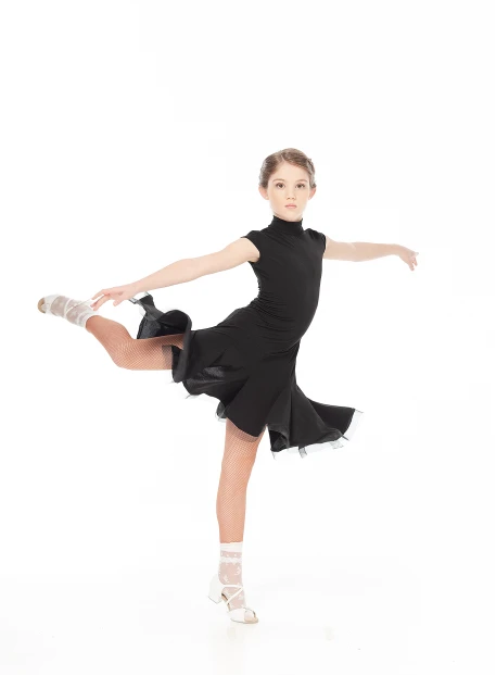 Сукня PL179KR# для дівчинки, чорний, масло