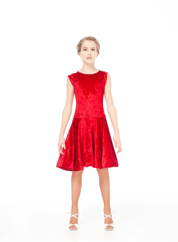 Dance Me Basic BS509-13С# children's, Velvet/crinoline, red